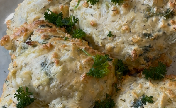 High-Protein Cheese, Herb & Onion Scones 🧀🤤