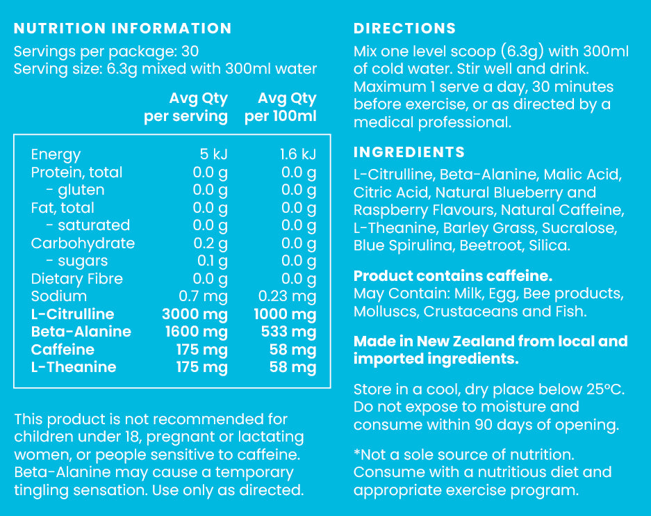 Nutrition – Blue Raspberry